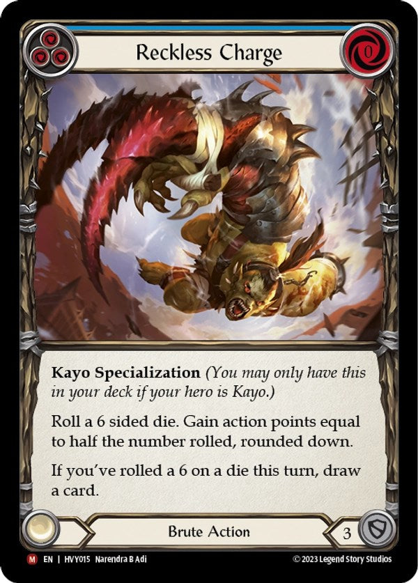 Reckless Charge [HVY015] (Heavy Hitters)  Rainbow Foil - Evolution TCG
