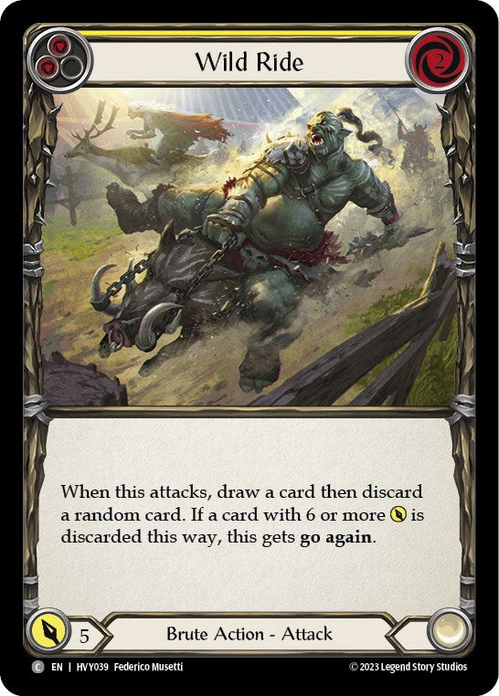 Wild Ride (Yellow) [HVY039] (Heavy Hitters) - Evolution TCG