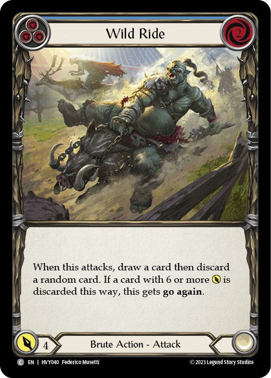 Wild Ride (Blue) [HVY040] (Heavy Hitters) - Evolution TCG