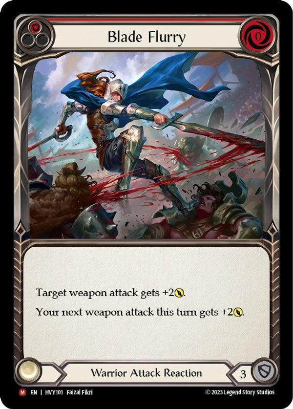 Blade Flurry [HVY101] (Heavy Hitters)  Rainbow Foil - Evolution TCG
