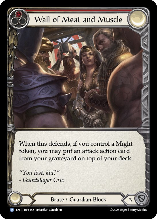 Wall of Meat and Muscle [HVY142] (Heavy Hitters) - Evolution TCG