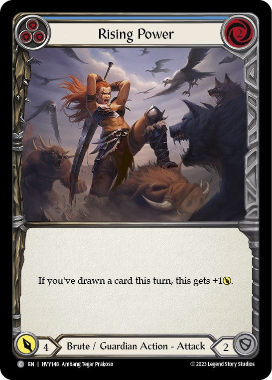 Rising Power (Blue) [HVY148] (Heavy Hitters) - Evolution TCG