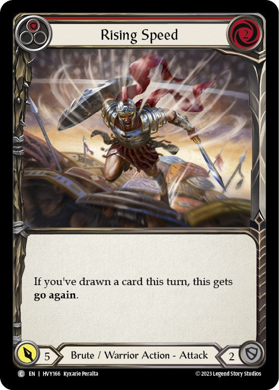Rising Speed (Red) [HVY166] (Heavy Hitters) - Evolution TCG