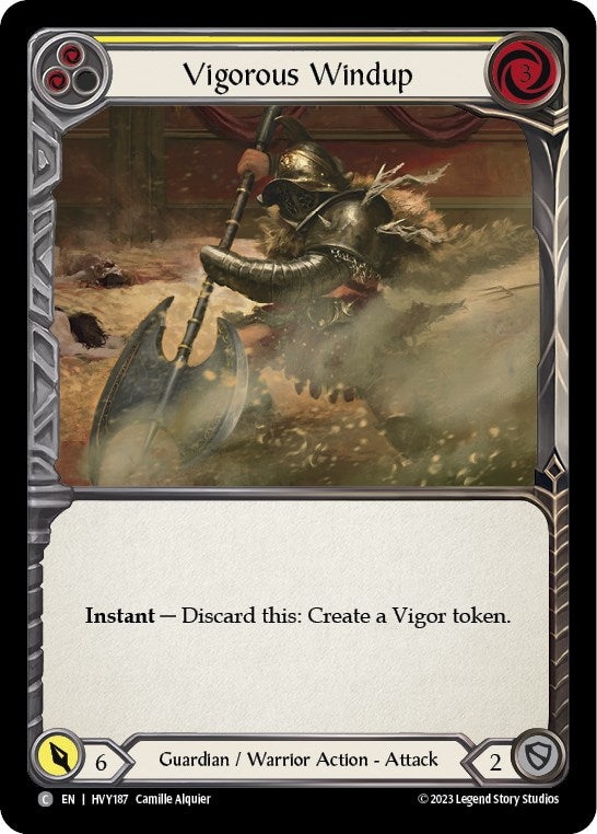 Vigorous Windup (Yellow) [HVY187] (Heavy Hitters) - Evolution TCG