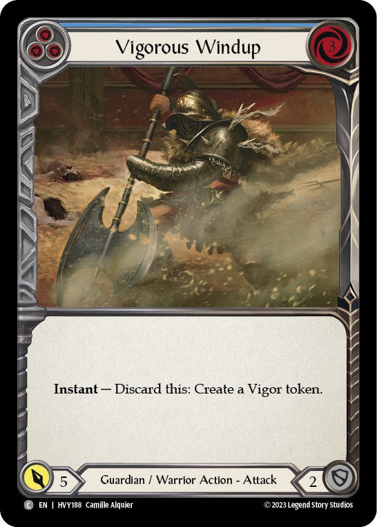 Vigorous Windup (Blue) [HVY188] (Heavy Hitters) - Evolution TCG
