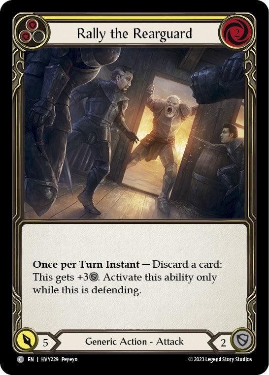 Rally the Rearguard (Yellow) [HVY229] (Heavy Hitters) - Evolution TCG
