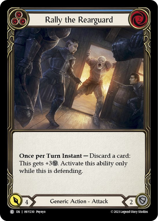 Rally the Rearguard (Blue) [HVY230] (Heavy Hitters) - Evolution TCG
