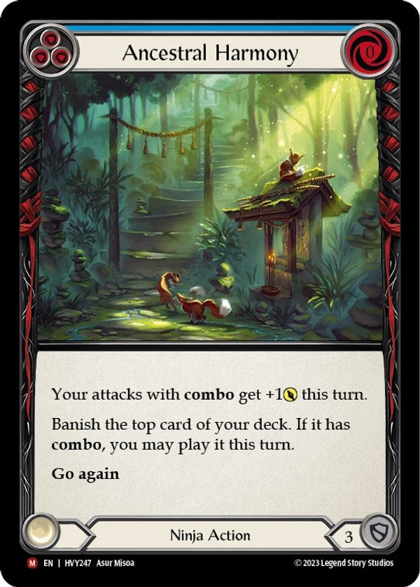 Ancestral Harmony [HVY247] (Heavy Hitters)  Rainbow Foil - Evolution TCG