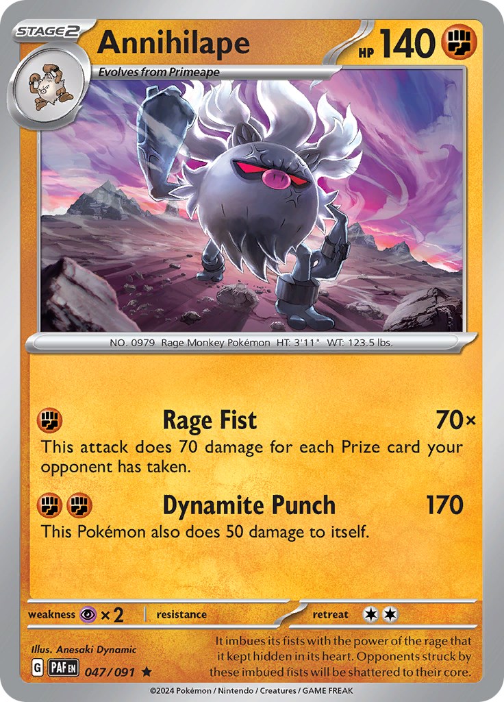 Annihilape (047/091) [Scarlet & Violet: Paldean Fates] - Evolution TCG