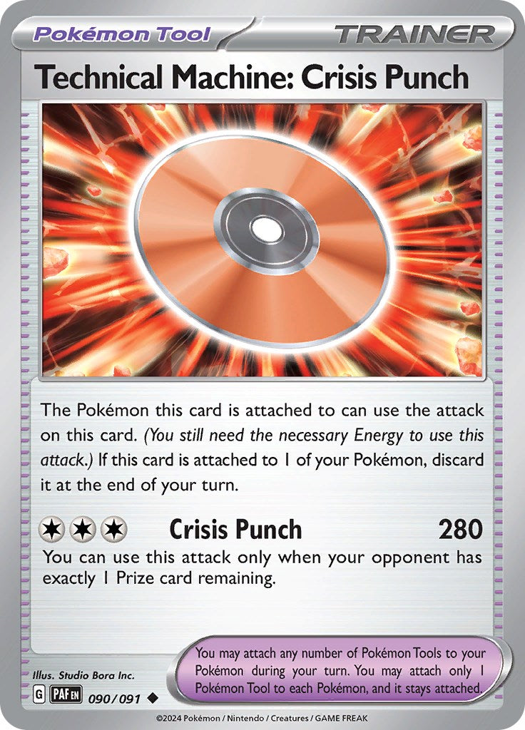Technical Machine: Crisis Punch (090/091) [Scarlet & Violet: Paldean Fates] - Evolution TCG