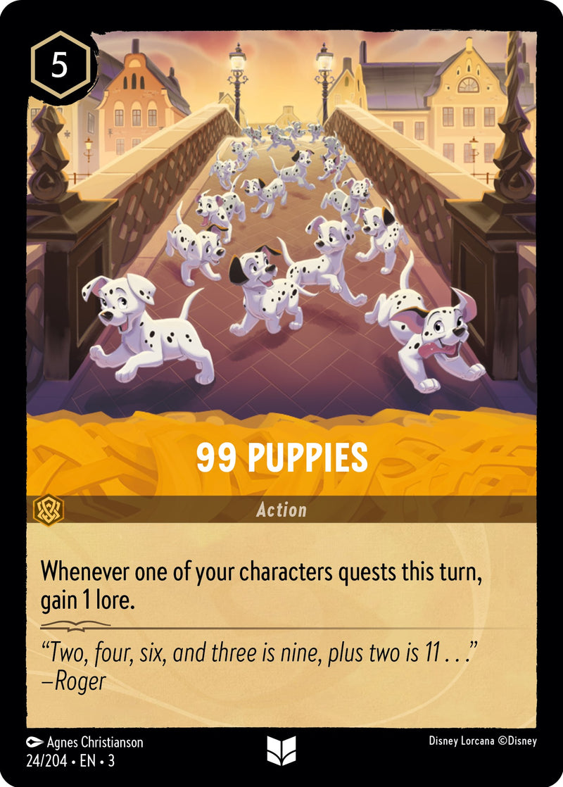 99 Puppies (24/204) [Into the Inklands] - Evolution TCG