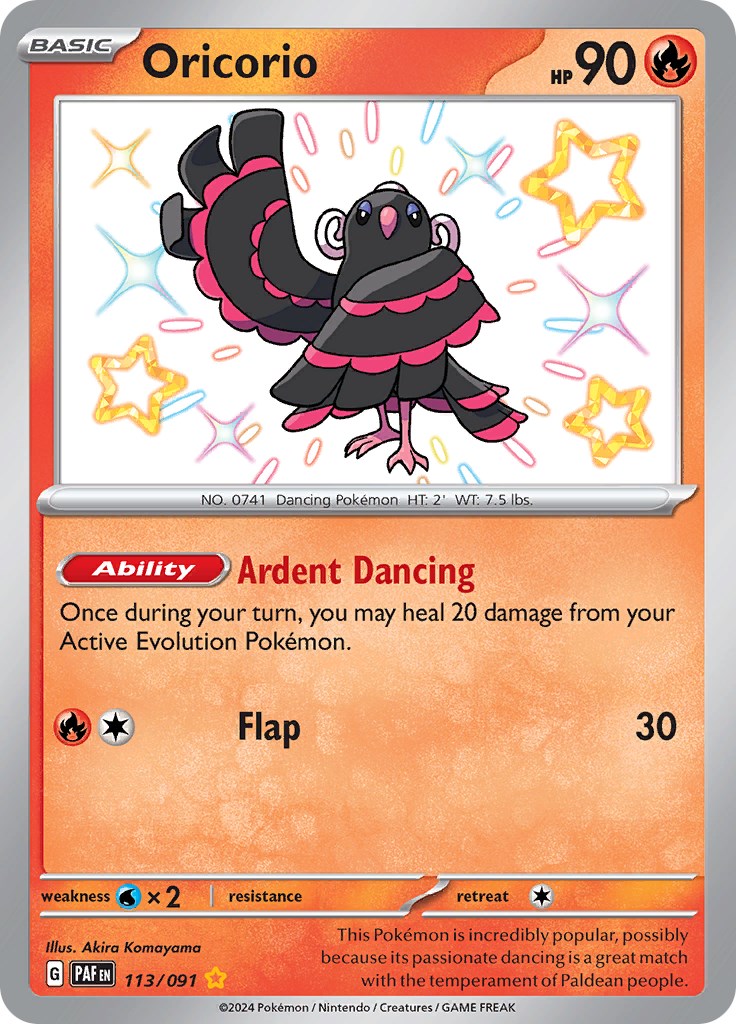 Oricorio (113/091) [Scarlet & Violet: Paldean Fates] - Evolution TCG