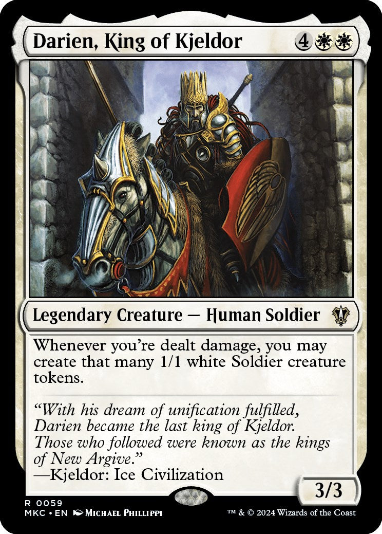 Darien, King of Kjeldor [Murders at Karlov Manor Commander] - Evolution TCG