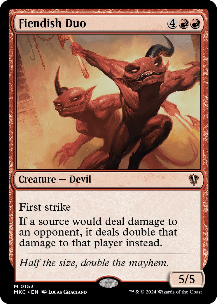 Fiendish Duo [Murders at Karlov Manor Commander] - Evolution TCG