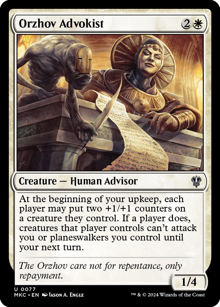 Orzhov Advokist [Murders at Karlov Manor Commander] - Evolution TCG