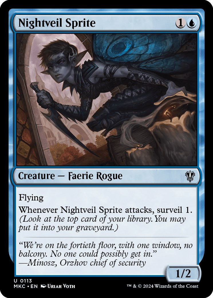 Nightveil Sprite [Murders at Karlov Manor Commander] - Evolution TCG
