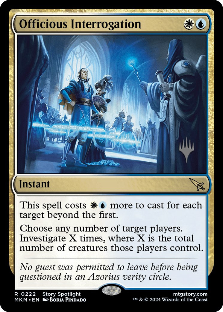 Officious Interrogation (Promo Pack) [Murders at Karlov Manor Promos] - Evolution TCG