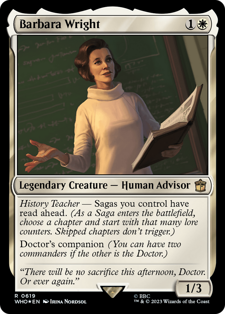 Barbara Wright (Surge Foil) [Doctor Who] - Evolution TCG