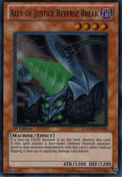 Ally of Justice Reverse Break [HA02-EN050] Super Rare - Evolution TCG