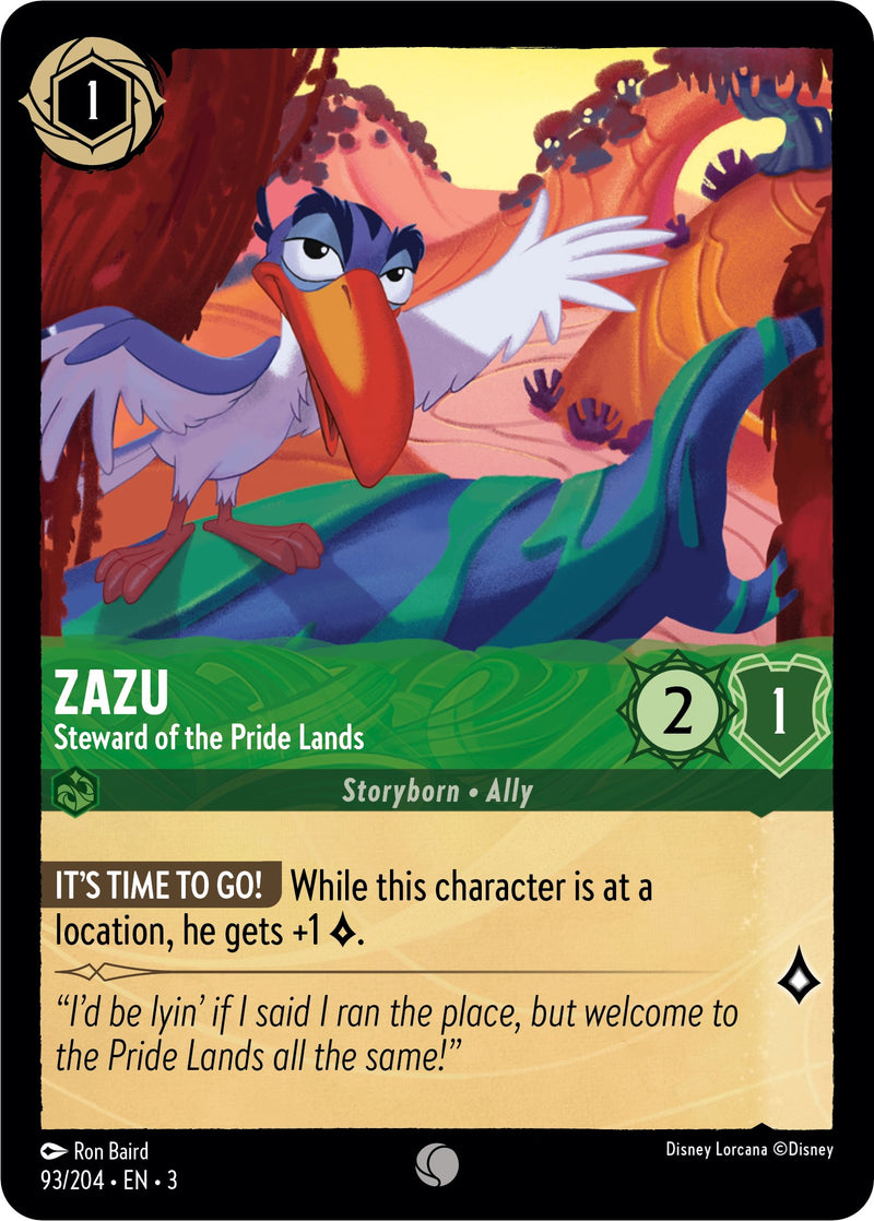 Zazu - Steward of the Pride Lands (93//204) [Into the Inklands] - Evolution TCG