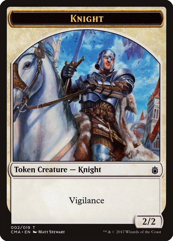 Knight Token [Commander Anthology Tokens] - Evolution TCG