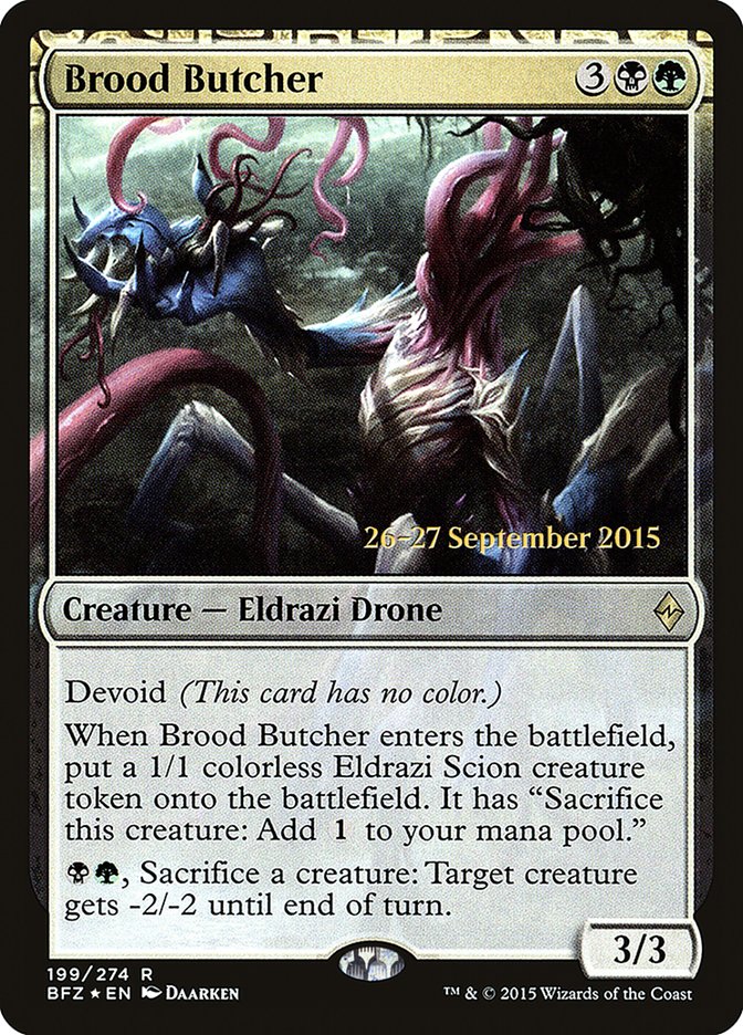 Brood Butcher [Battle for Zendikar Prerelease Promos] - Evolution TCG