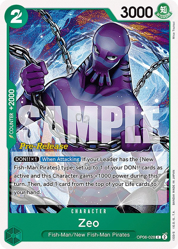 Zeo [Wings of the Captain Pre-Release Cards] - Evolution TCG