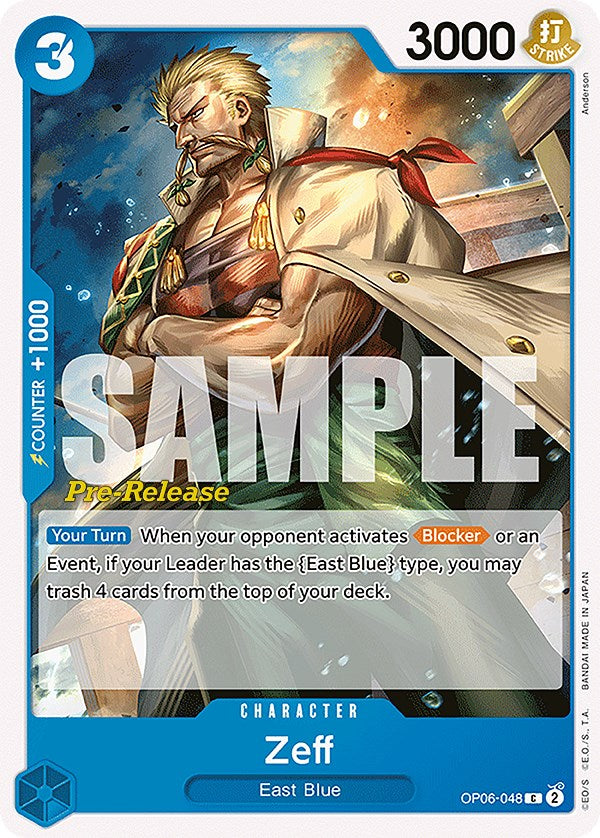 Zeff [Wings of the Captain Pre-Release Cards] - Evolution TCG