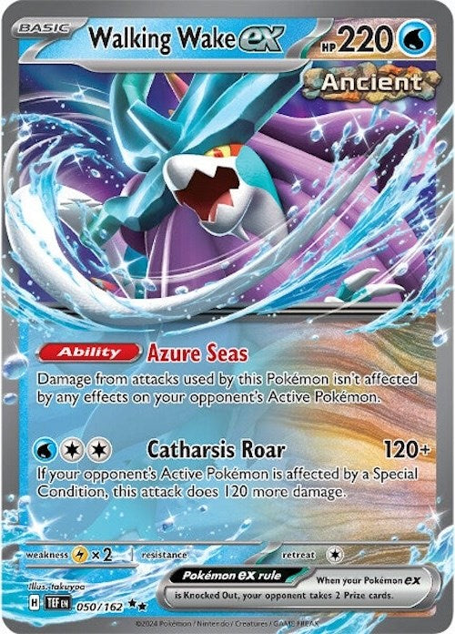 Walking Wake ex (050/162) [Scarlet & Violet: Temporal Forces] - Evolution TCG