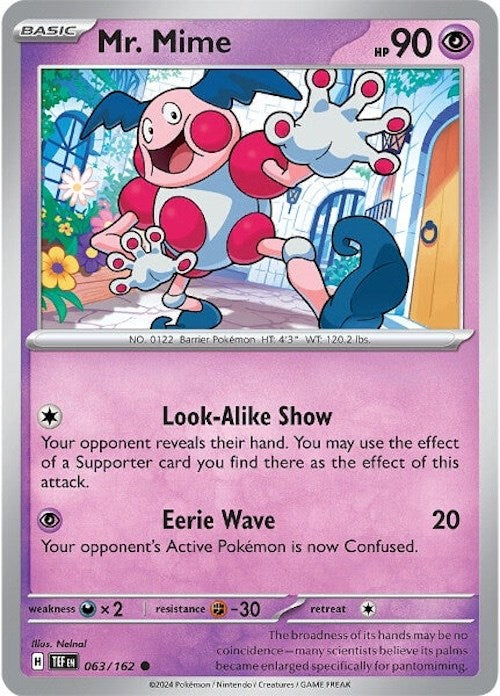 Mr. Mime (063/162) [Scarlet & Violet: Temporal Forces] - Evolution TCG