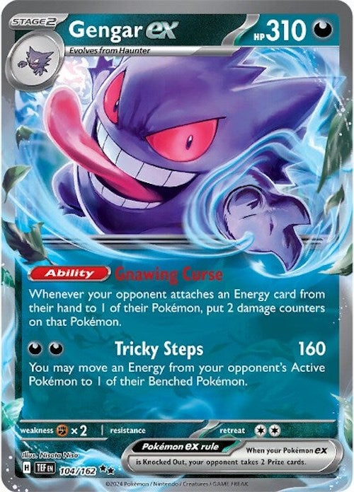 Gengar ex (104/162) [Scarlet & Violet: Temporal Forces] - Evolution TCG