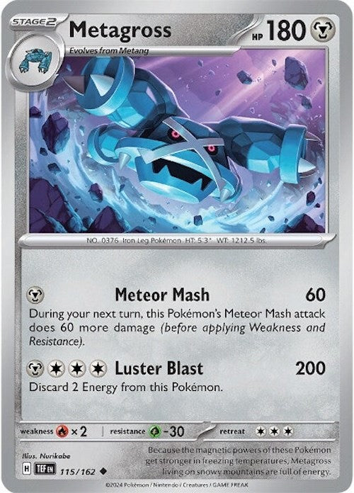 Metagross (115/162) [Scarlet & Violet: Temporal Forces] - Evolution TCG
