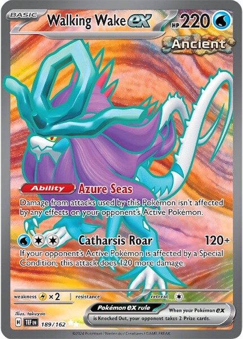 Walking Wake ex (189/162) [Scarlet & Violet: Temporal Forces] - Evolution TCG