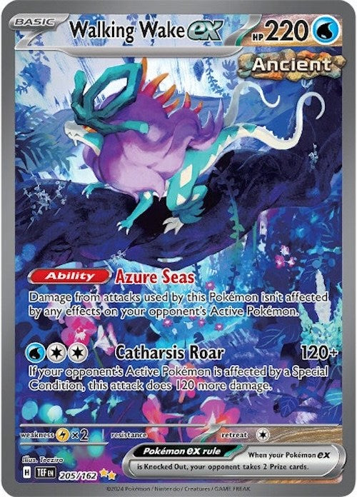 Walking Wake ex (205/162) [Scarlet & Violet: Temporal Forces] - Evolution TCG