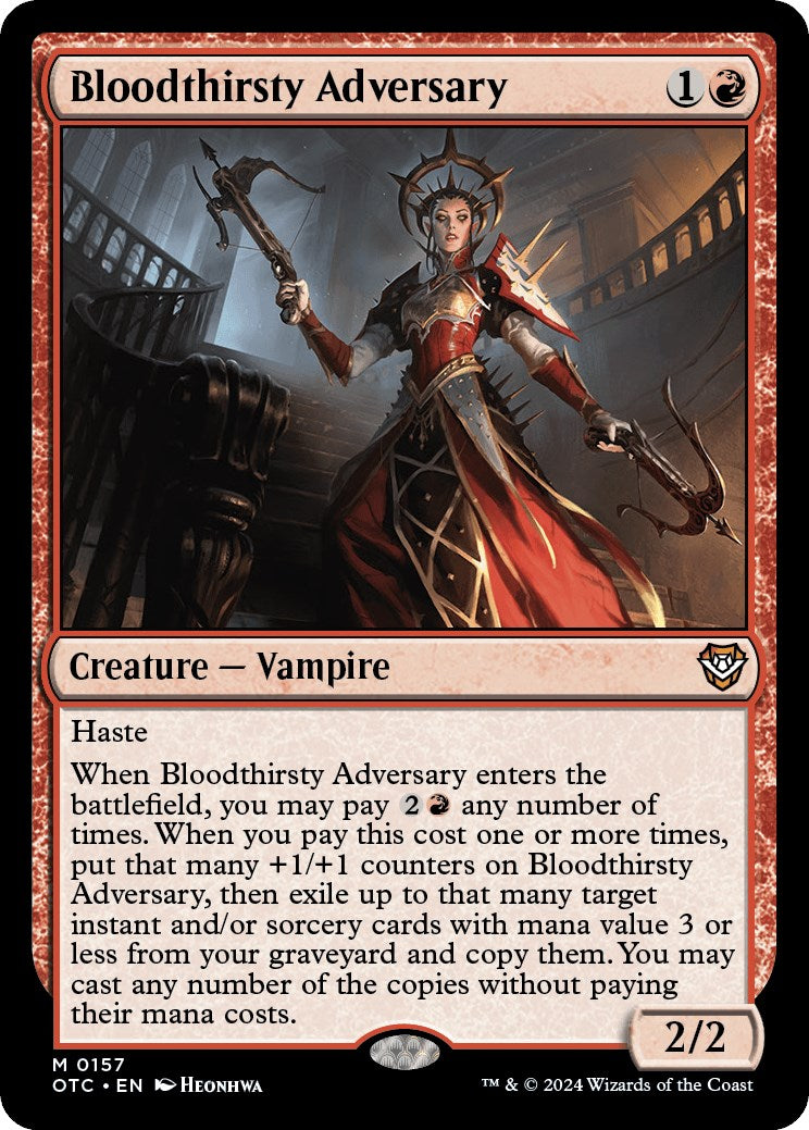 Bloodthirsty Adversary [Outlaws of Thunder Junction Commander] - Evolution TCG
