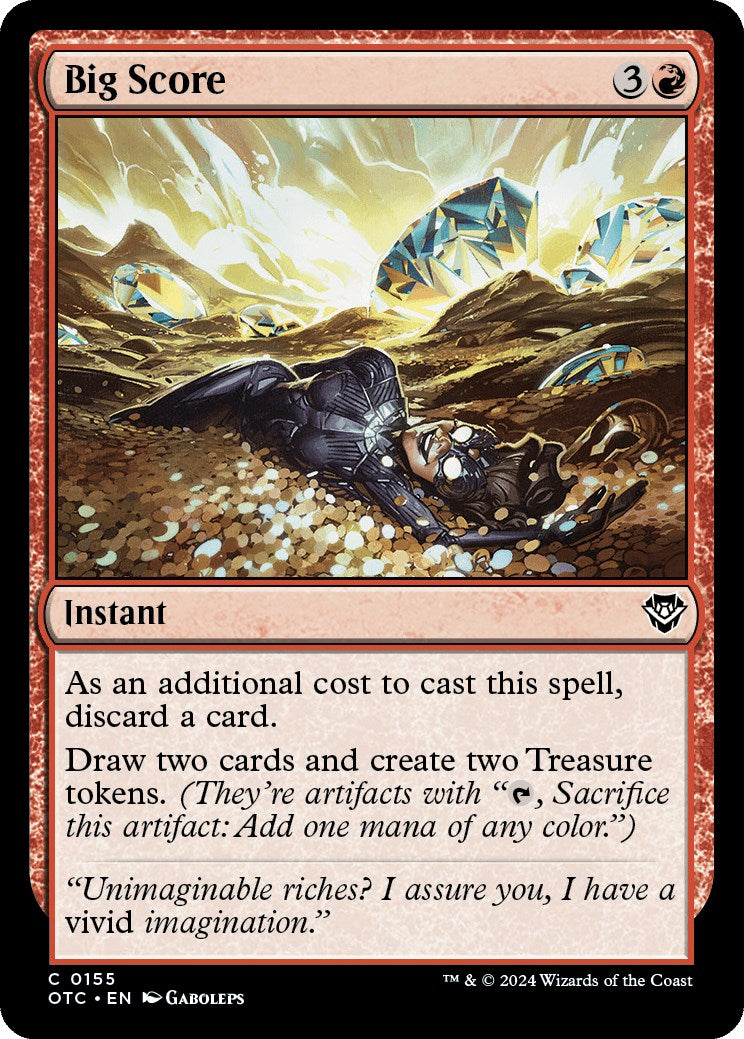 Big Score [Outlaws of Thunder Junction Commander] - Evolution TCG