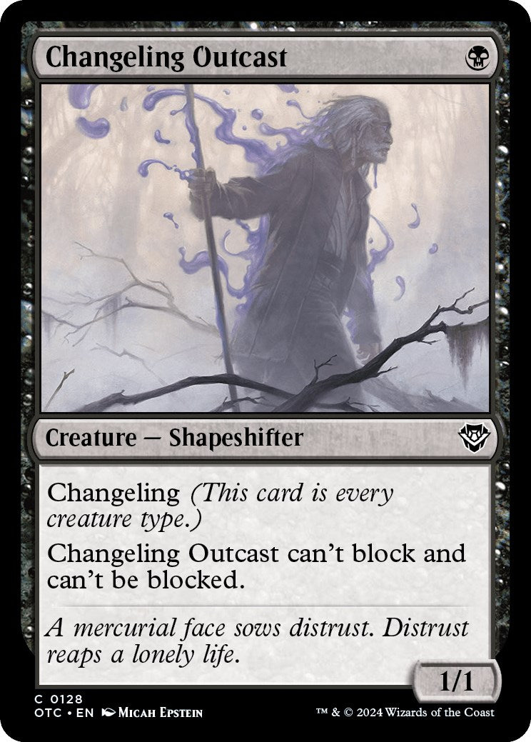 Changeling Outcast [Outlaws of Thunder Junction Commander] - Evolution TCG