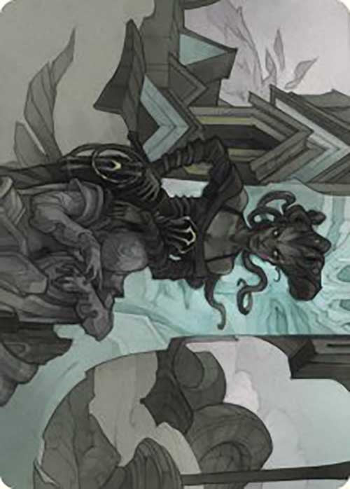 Vraska Joins Up Art Card [Outlaws of Thunder Junction Art Series] - Evolution TCG