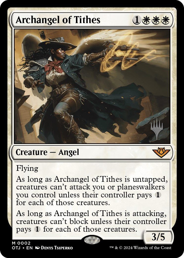 Archangel of Tithes (Promo Pack) [Outlaws of Thunder Junction Promos] - Evolution TCG