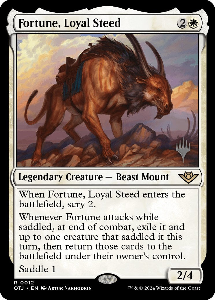 Fortune, Loyal Steed (Promo Pack) [Outlaws of Thunder Junction Promos] - Evolution TCG