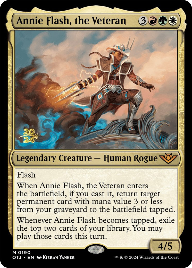 Annie Flash, the Veteran [Outlaws of Thunder Junction Prerelease Promos] - Evolution TCG
