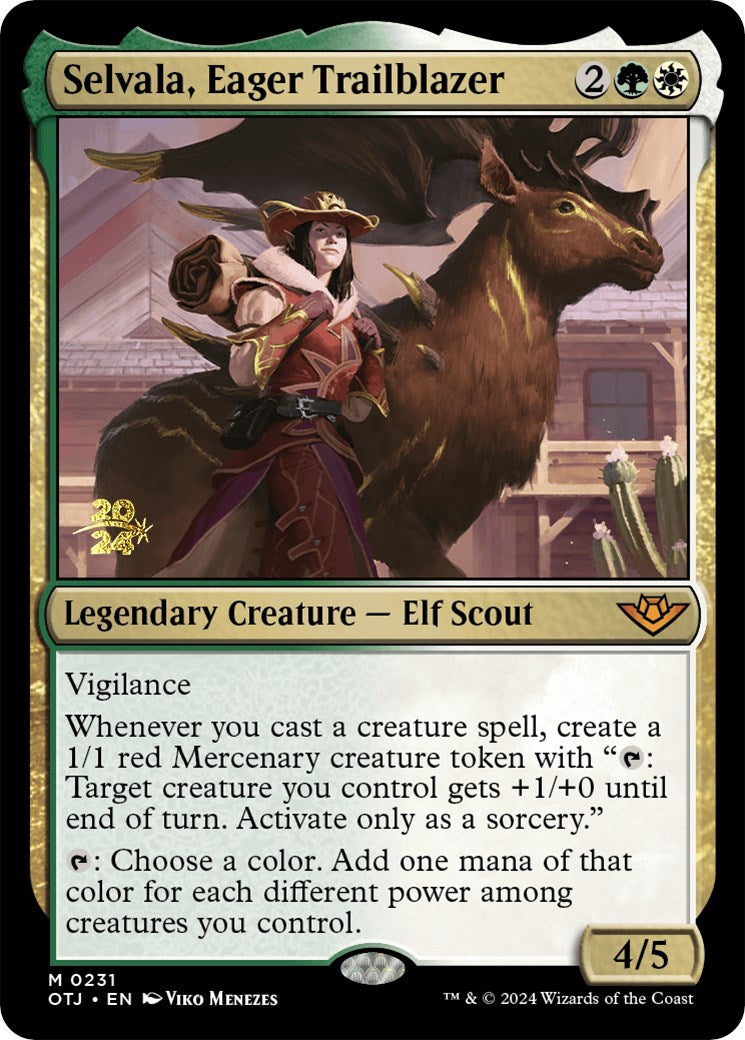 Selvala, Eager Trailblazer [Outlaws of Thunder Junction Prerelease Promos] - Evolution TCG