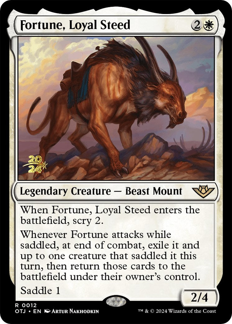 Fortune, Loyal Steed [Outlaws of Thunder Junction Prerelease Promos] - Evolution TCG