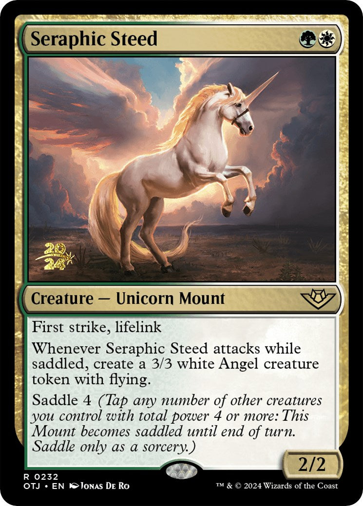 Seraphic Steed [Outlaws of Thunder Junction Prerelease Promos] - Evolution TCG