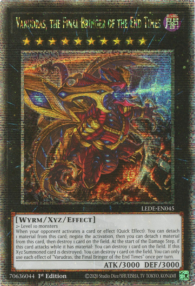 Varudras, the Final Bringer of the End Times (Quarter Century Secret Rare) [LEDE-EN045] Quarter Century Secret Rare - Evolution TCG