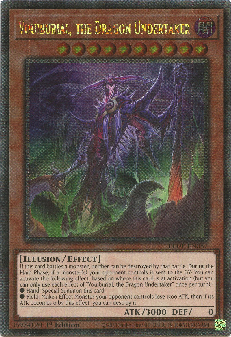 Vouiburial, the Dragon Undertaker (Quarter Century Secret Rare) [LEDE-EN087] Quarter Century Secret Rare - Evolution TCG