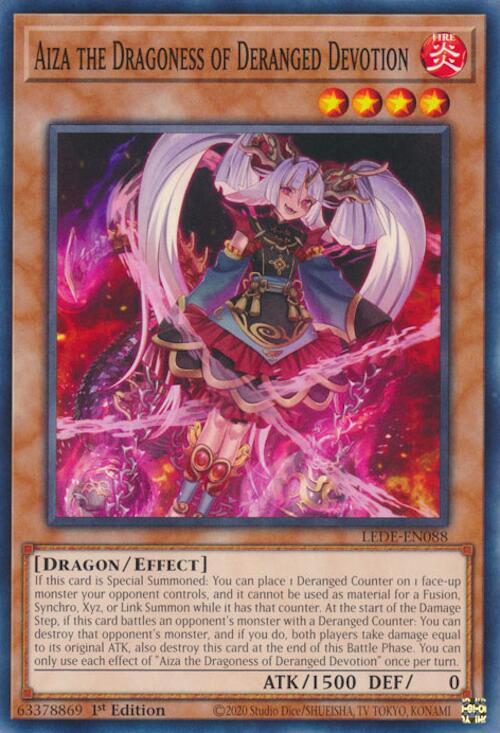 Aiza the Dragoness of Deranged Devotion [LEDE-EN088] Common - Evolution TCG