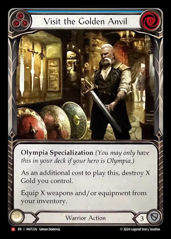 Visit the Golden Anvil [MST226] (Part the Mistveil)  Rainbow Foil - Evolution TCG