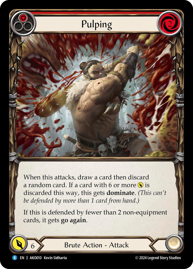 Pulping (Red) [AKO010] (Armory Deck: Kayo) - Evolution TCG