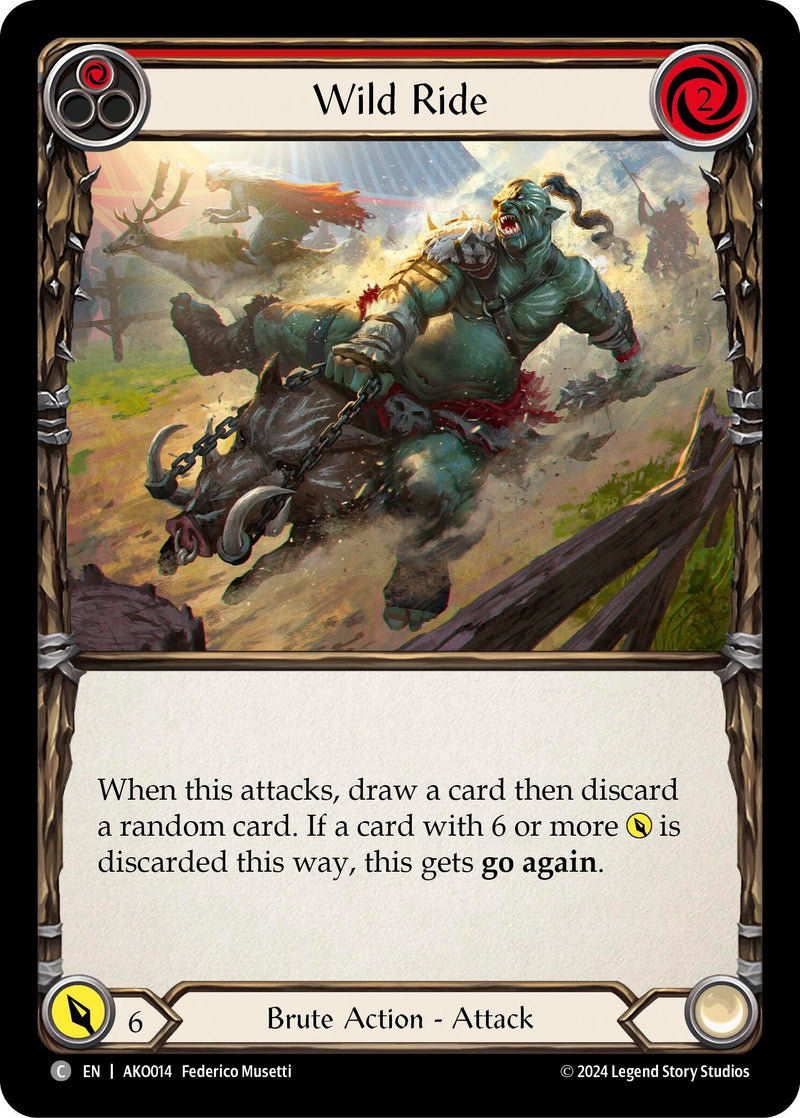 Wild Ride (Red) [AKO014] (Armory Deck: Kayo) - Evolution TCG